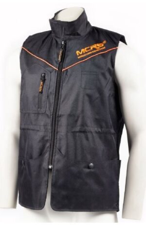 Chaleco de entrenamiento magnético MCRS, negro y naranja